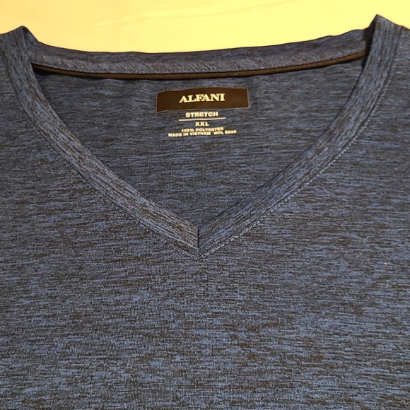 Alfani Other - Alfani V-neck stretch t-shirt blue lon…